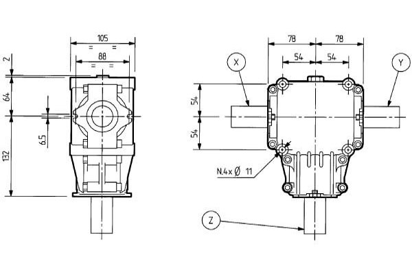 Getriebe Comer T-281A 1:1