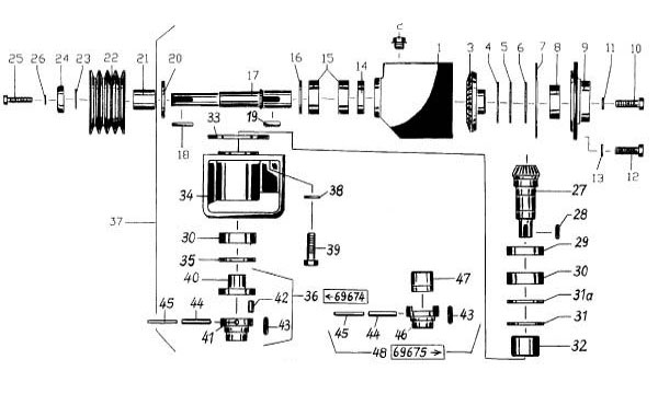 Mähscheibenantrieb passend für Niemeyer Eurodisc 260 FB / 310 FB