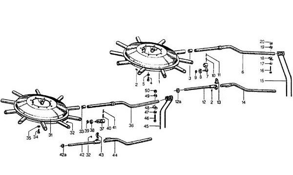 Kreisel und Kreiselzinken passend für Niemeyer RS 620