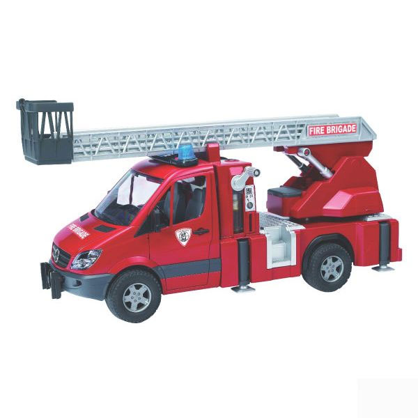 MAN Feuerwehr mit Drehleiter und Licht-Sound-Modul 02771
