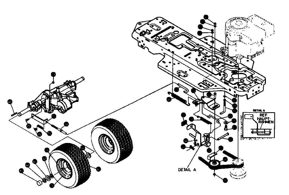 Pedale, Räder hinten 18x6.5, 04015.09 (1994), RSB 80-10, Rasentraktoren