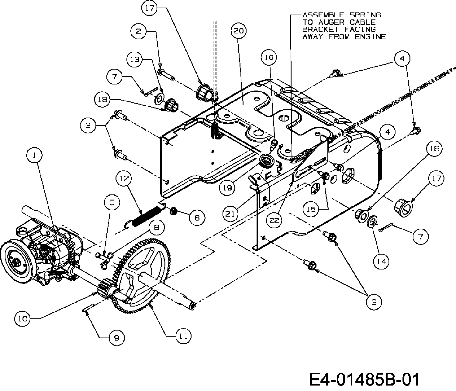 Getriebe, 31B-32AD678 (2014), M 56, Schneefräsen, MTD